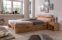 Futonbett Mit Bettkasten Test Futonbett Bett Judith Kernbuche Miv Natur Geölt 140 X 200 Cm
