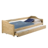 Funktionsbett LISA Funktionsliege Jugendbett mit Bettkasten Kiefer natur 90 x 200 cm (B x L) 2 Lattenroste -