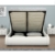 KANSAS Doppelbett Polsterbett mit Gasdruckfeder Bettkasten Bett Lattenrost Kunstleder (140 x 200cm, Weiss) - 