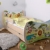 Kinderbett Birne mit Matratze Bettkasten und Lattenrost – verschiedene Motive DM (Safari, 180×90) - 1