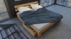 SAM® Massiv-Holzbett Julia mit Bettkästen in Wildeiche geölt, 180 x 200 cm, Bett mit hohem, geteilte Kopfteil, natürliche Maserung, massives widerstandsfähiges Eichenholz in warmem Naturton -